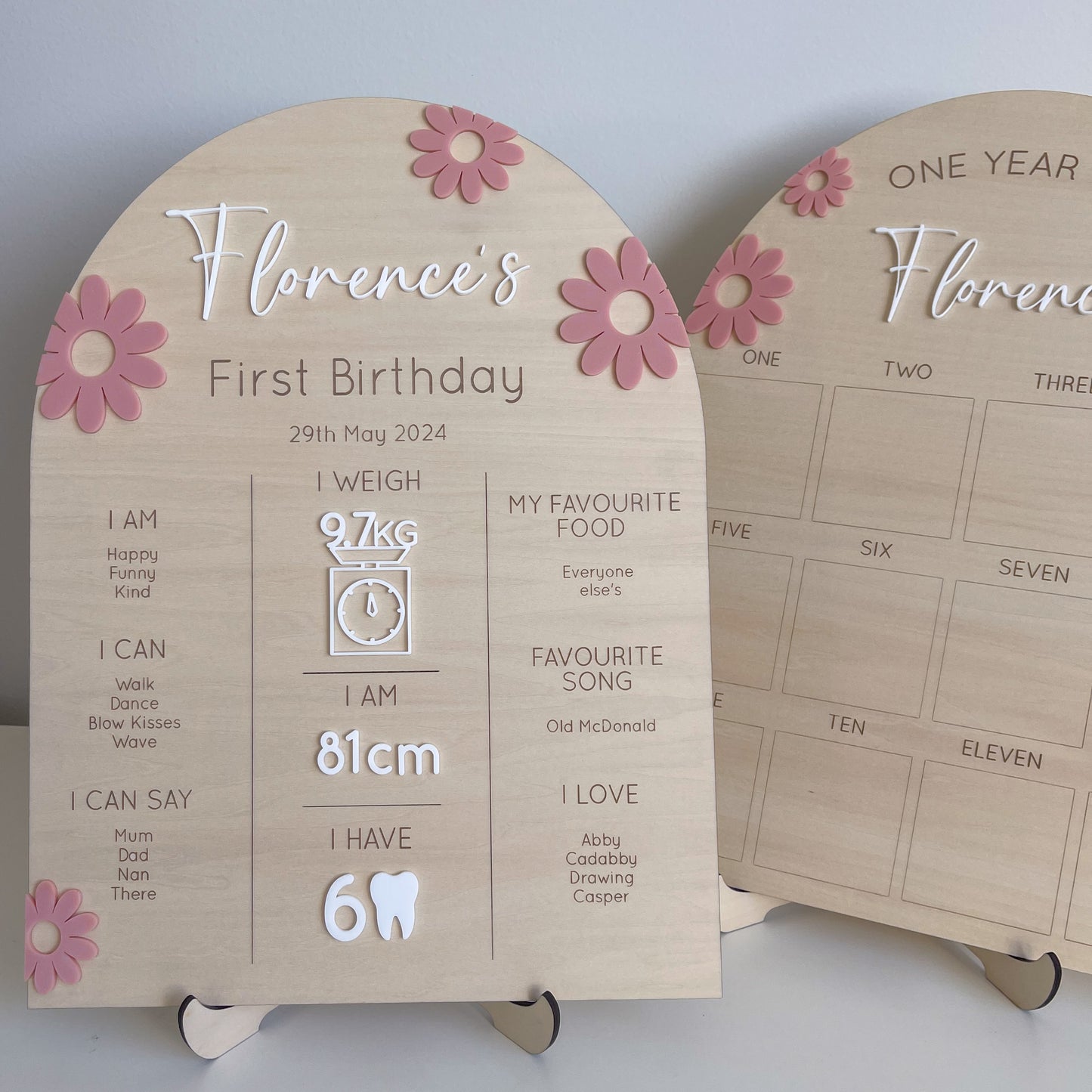 My First Birthday Board - Large Daisies