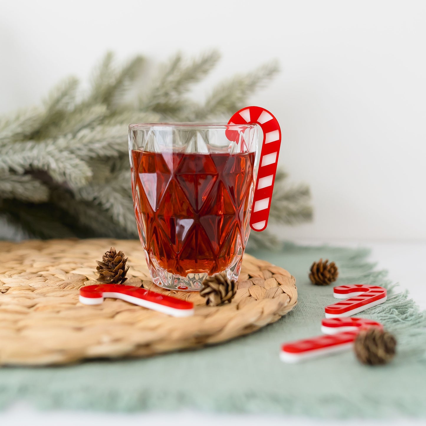 Candy Cane Drink Decorations