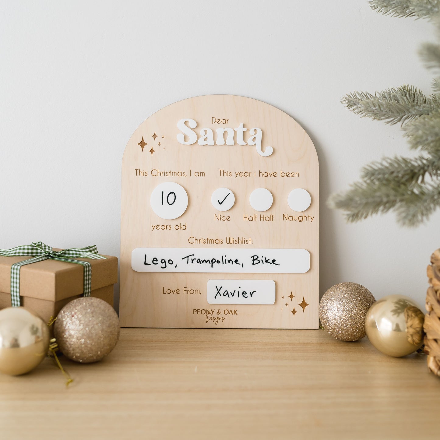 Letter to Santa Re-usable Board