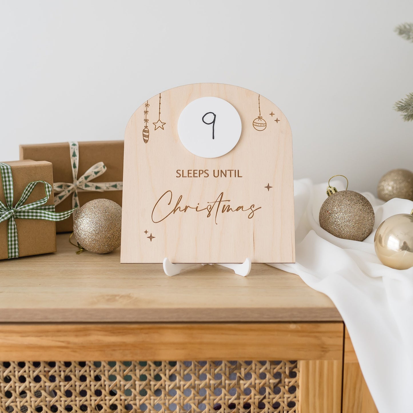 Christmas Countdown Arch Plaque