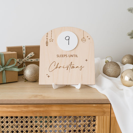 Christmas Countdown Arch Plaque