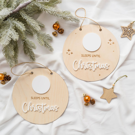 Christmas Countdown Hanging Plaque