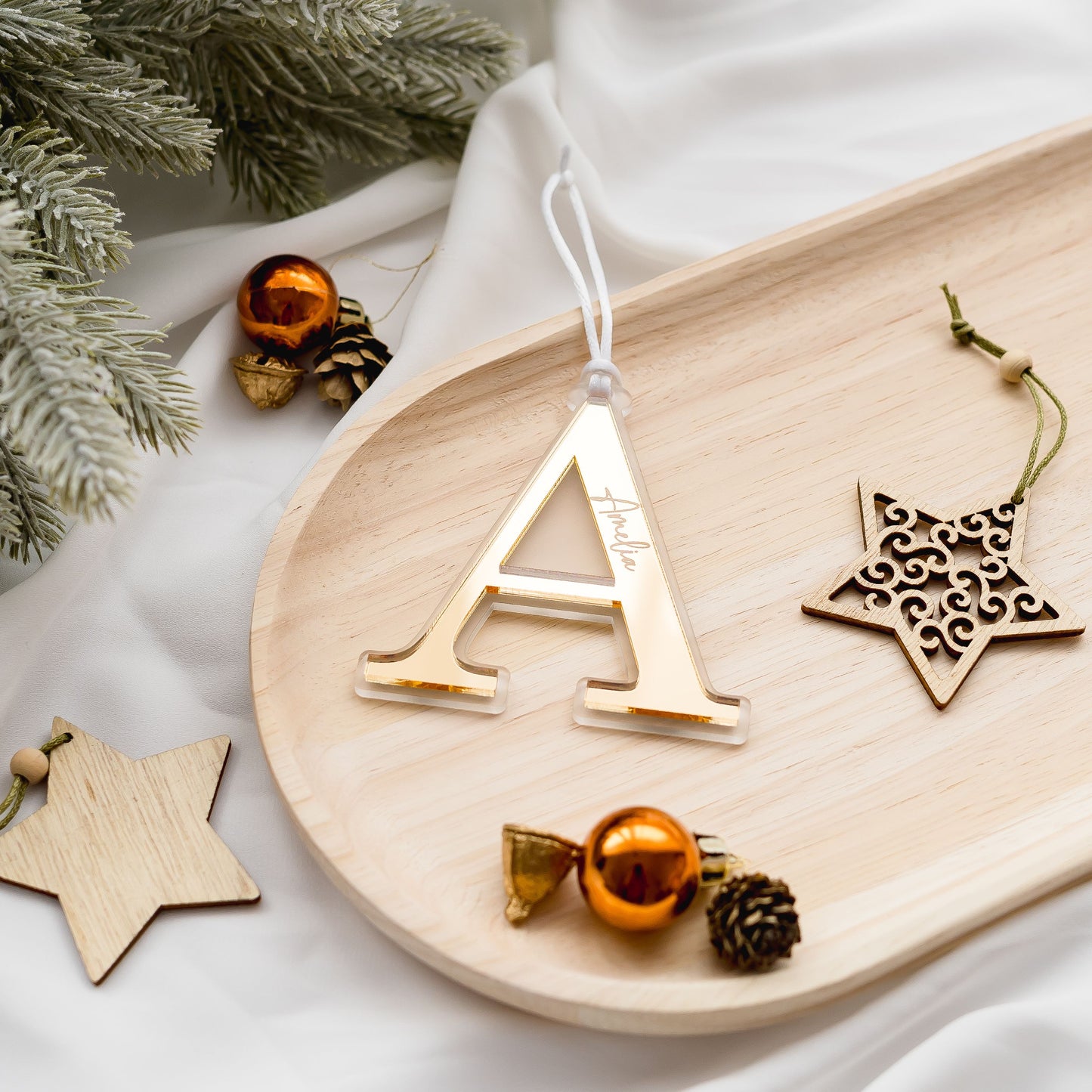 Personalised Acrylic Initial Letter Ornament