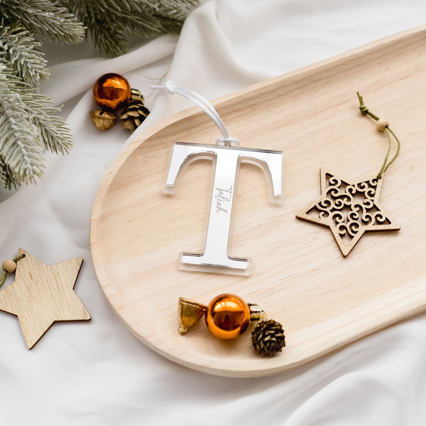 Personalised Acrylic Initial Letter Ornament