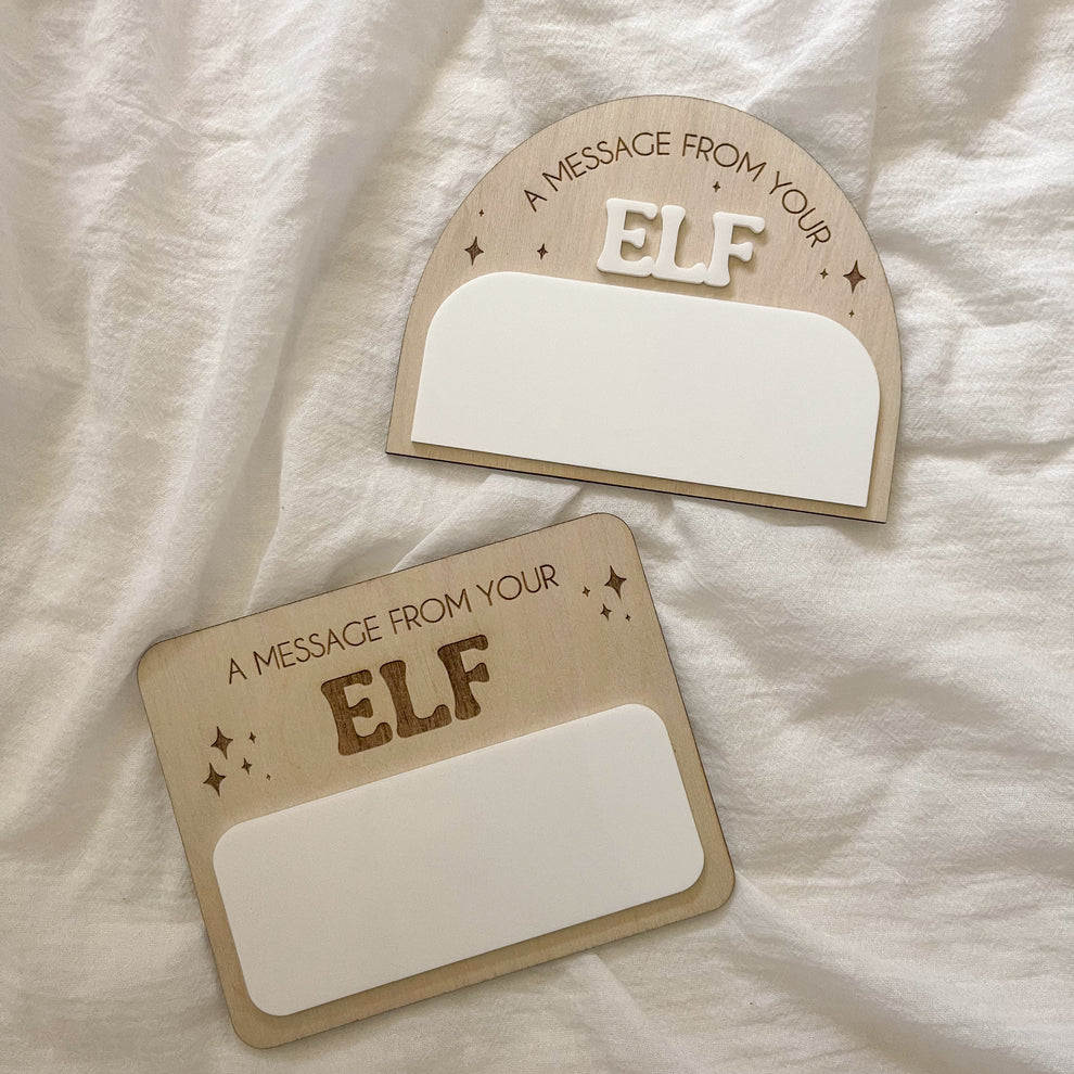 A Message From Your Elf - Re-usable note board – Studio 26 Laser Designs