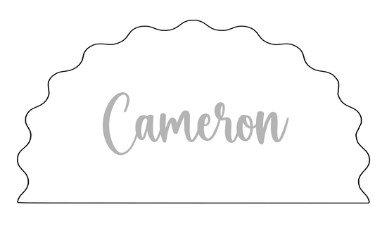 Wave Name Place Card (CUSTOM ORDER)