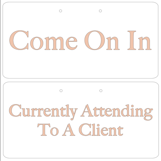 Custom Open/Busy Sign