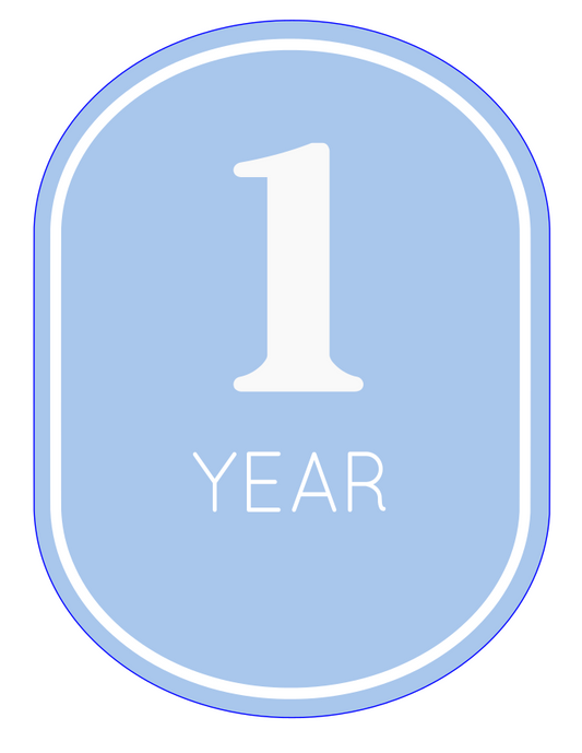 Additional Oval Milestone 'YEAR' Plaque