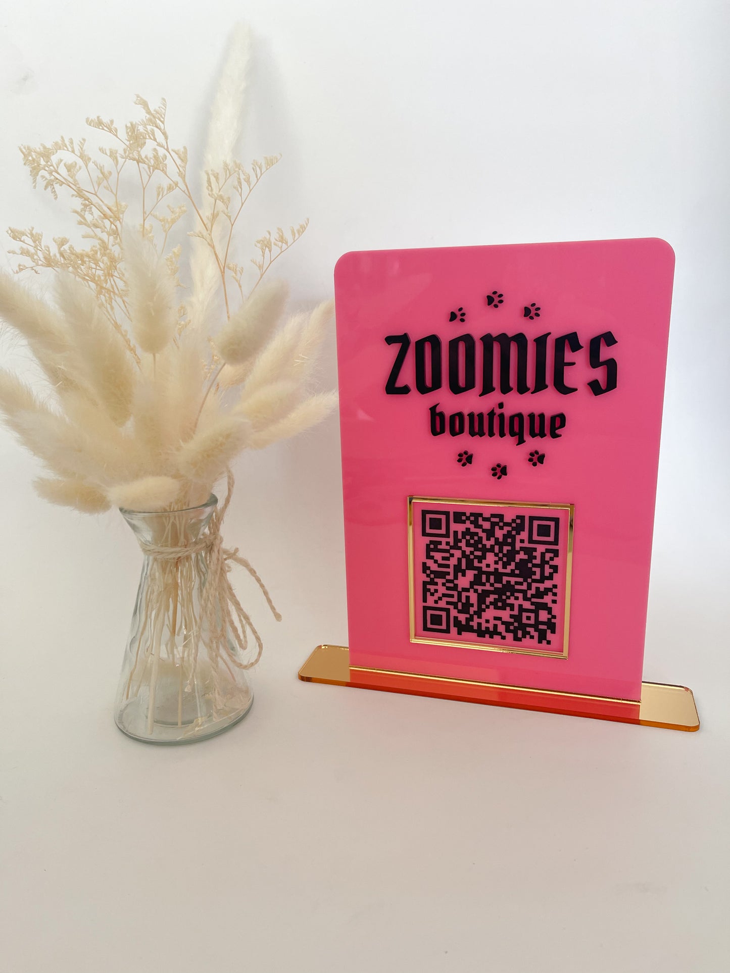 Customised Social Media/Review QR Business Sign