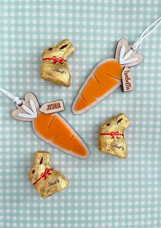 Carrot Easter Basket Tag