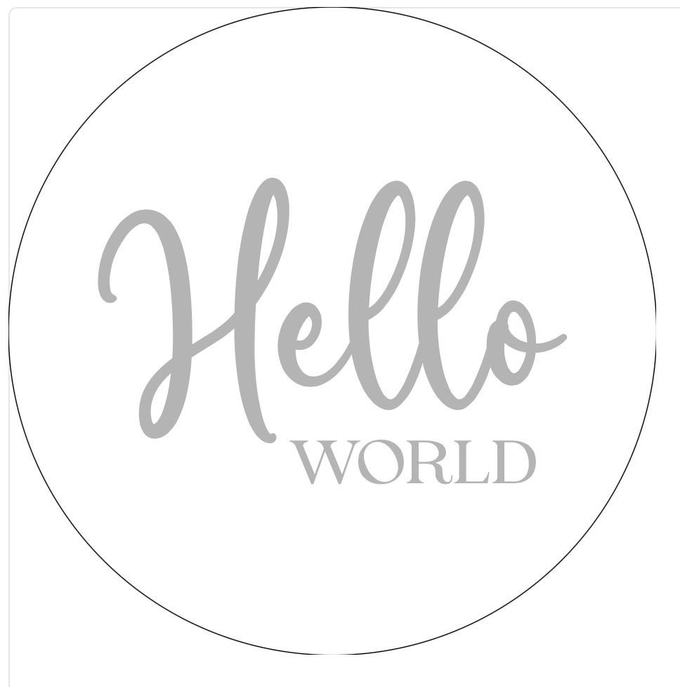 Hello World Plaque - Custom